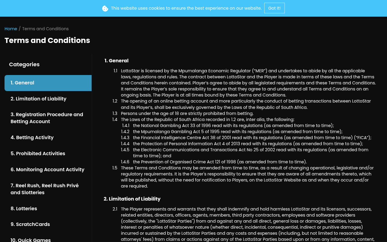 Dated source capture relevant to LottoStar